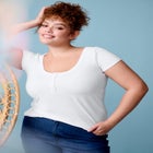 Ribbed Henley Top image number null