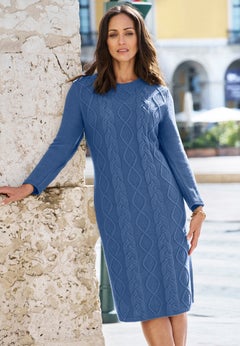 Cable Sweater Dress
