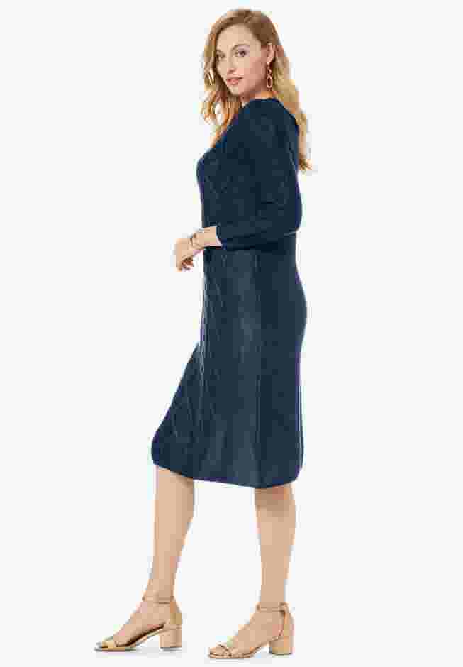 Cable Sweater Dress image number 1