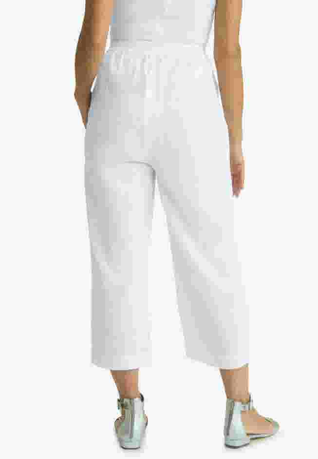 Gauze Wide Leg Crop Pant image number 1