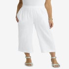 Gauze Wide Leg Crop Pant image number null