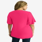 Cutout Flutter Sleeve Tunic image number 2
