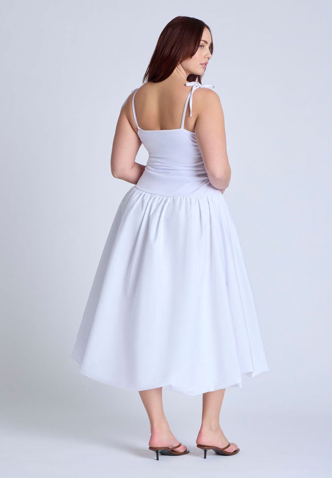 Bubble Skirt Midi Dress image number 2