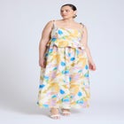  Empire Waist Poplin Maxi Dress  image number null