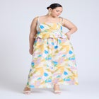  Empire Waist Poplin Maxi Dress  image number null