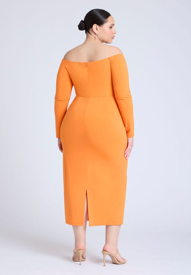 Midi Dress With Tie image number 1