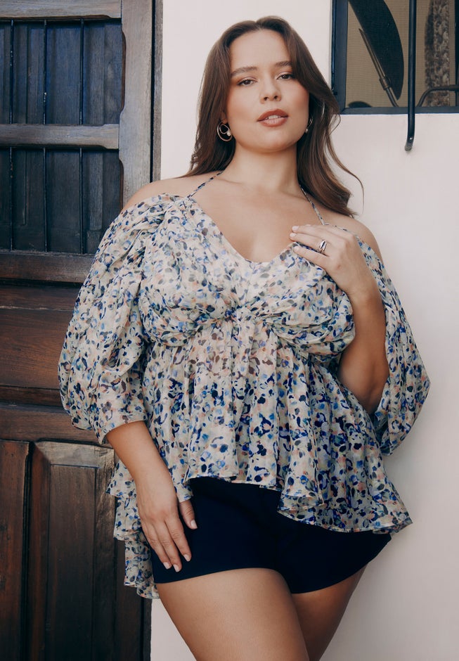 Dramatic Off The Shoulder Top image number 0