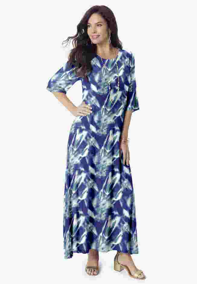 High Low Jersey Maxi Dress image number 0