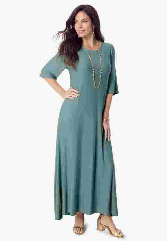 High Low Jersey Maxi Dress image number 0