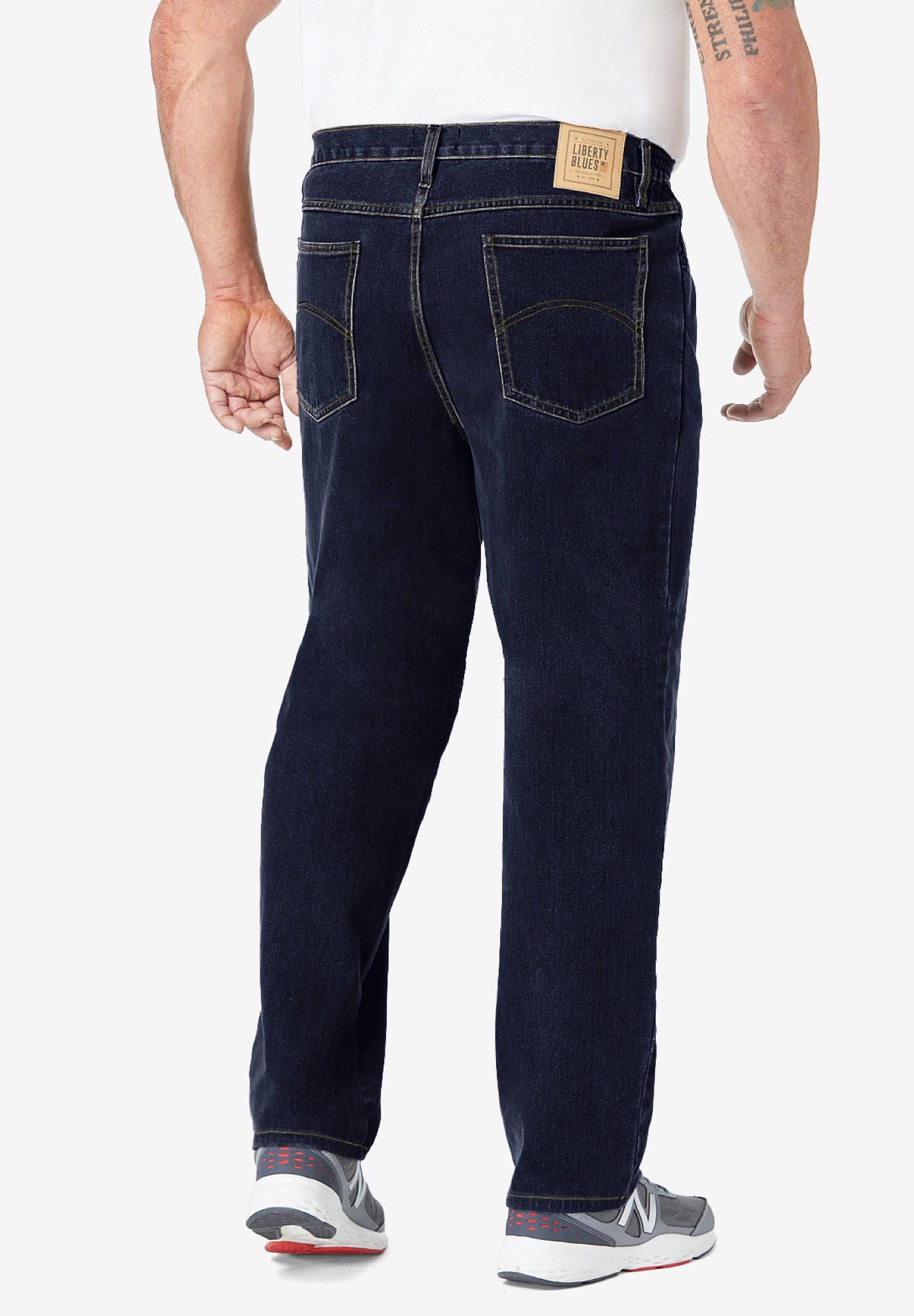 Straight-Fit Stretch 5-Pocket Jeans image number 1