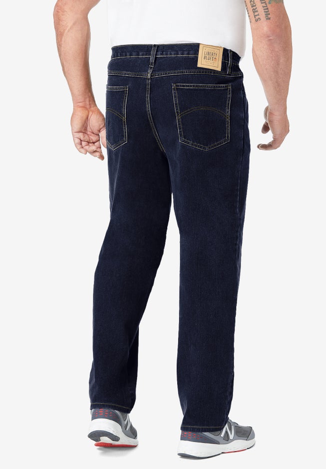 Straight-Fit Stretch 5-Pocket Jeans image number 1