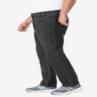 Straight-Fit Stretch 5-Pocket Jeans image number null