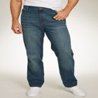 Loose-Fit Side Elastic 5-Pocket Jeans image number null