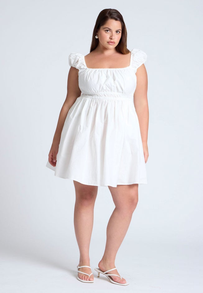 Poplin Flare Mini Dress image number 3