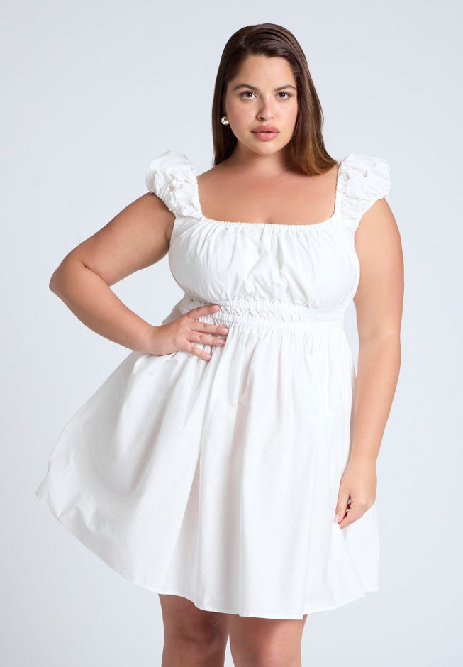 Poplin Flare Mini Dress image number 4