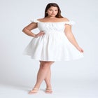 Poplin Flare Mini Dress image number null