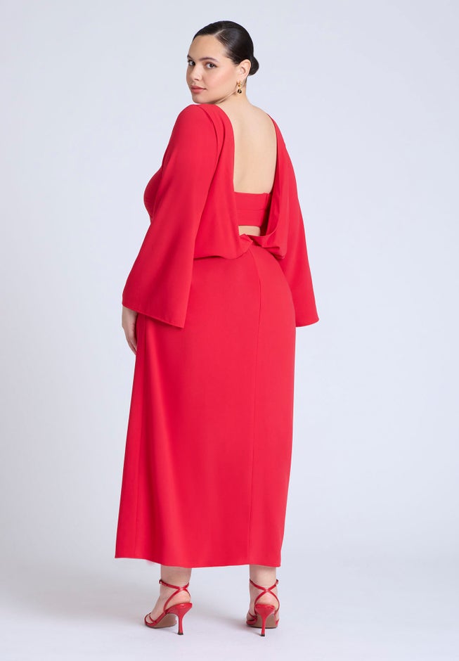 Back Drape Maxi Dress image number 1