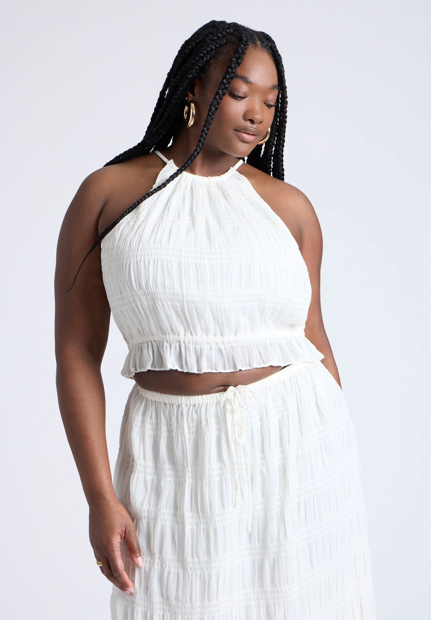 Ruched Tiered Top image number 0