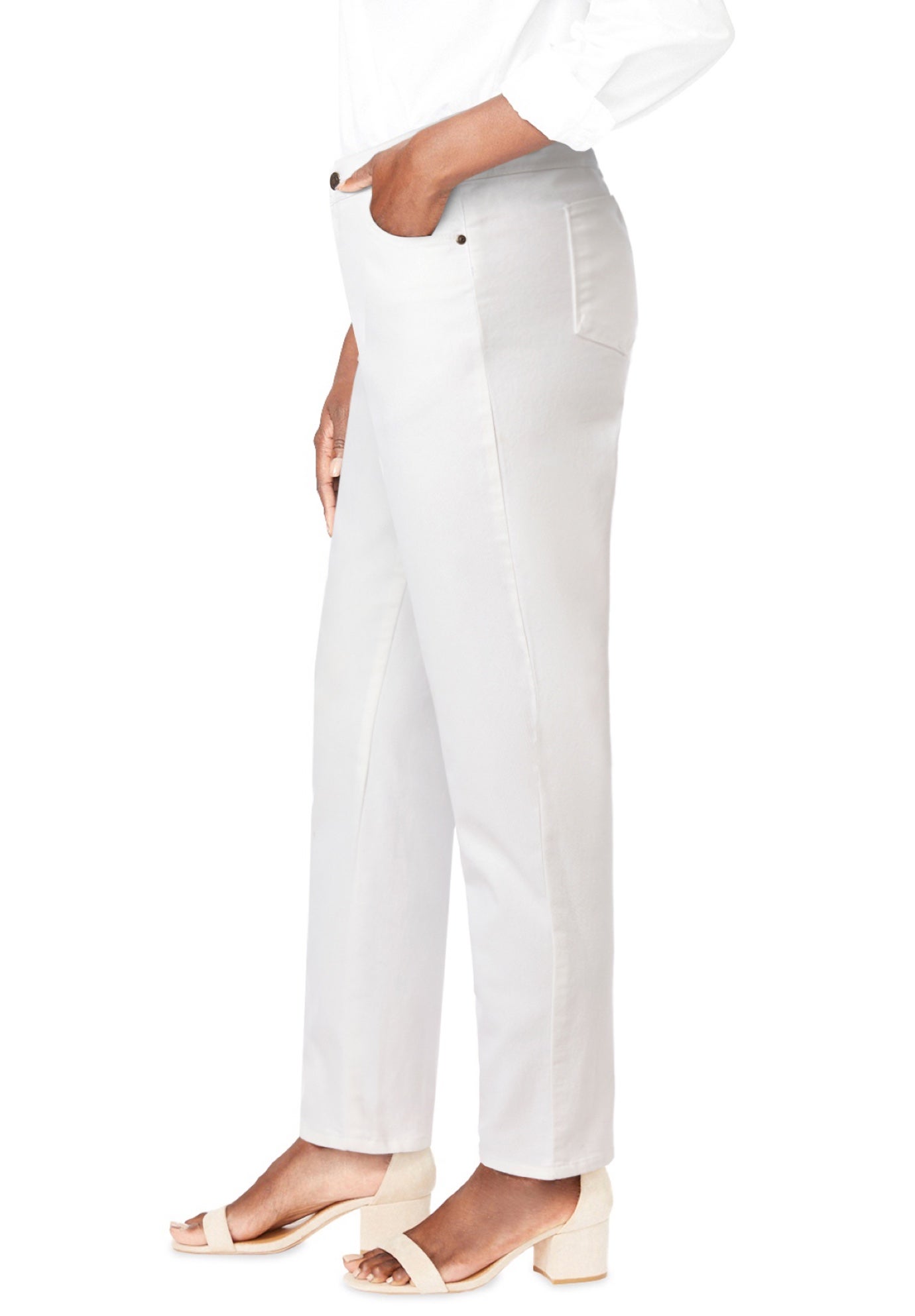 True Fit Stretch Denim Straight Leg Jean image number 2