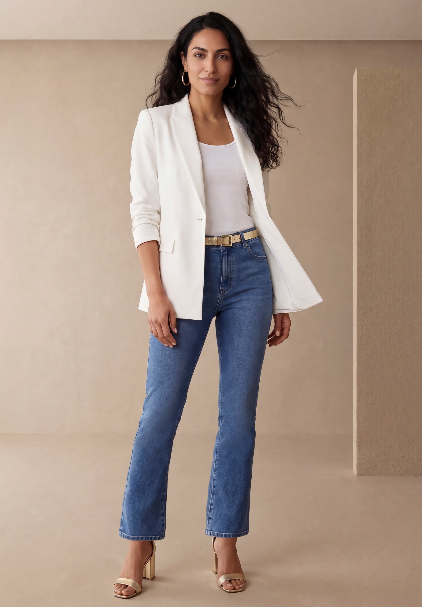 True Fit Stretch Denim Straight Leg Jean image number 0