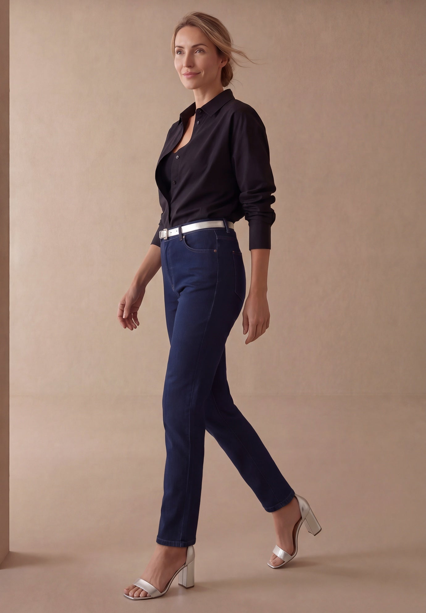 True Fit Stretch Denim Straight Leg Jean image number 1