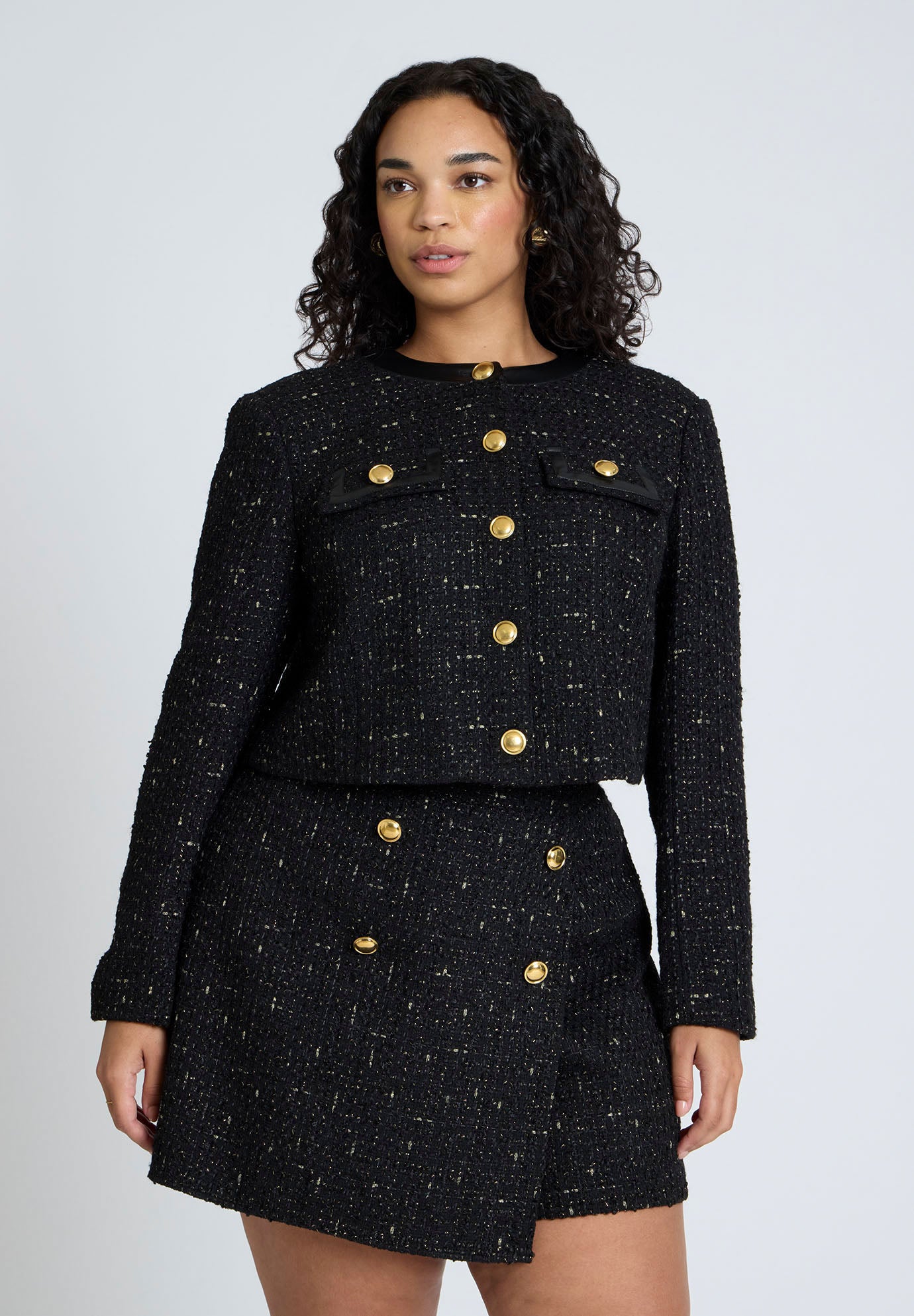 Cropped Tweed Jacket image number 0