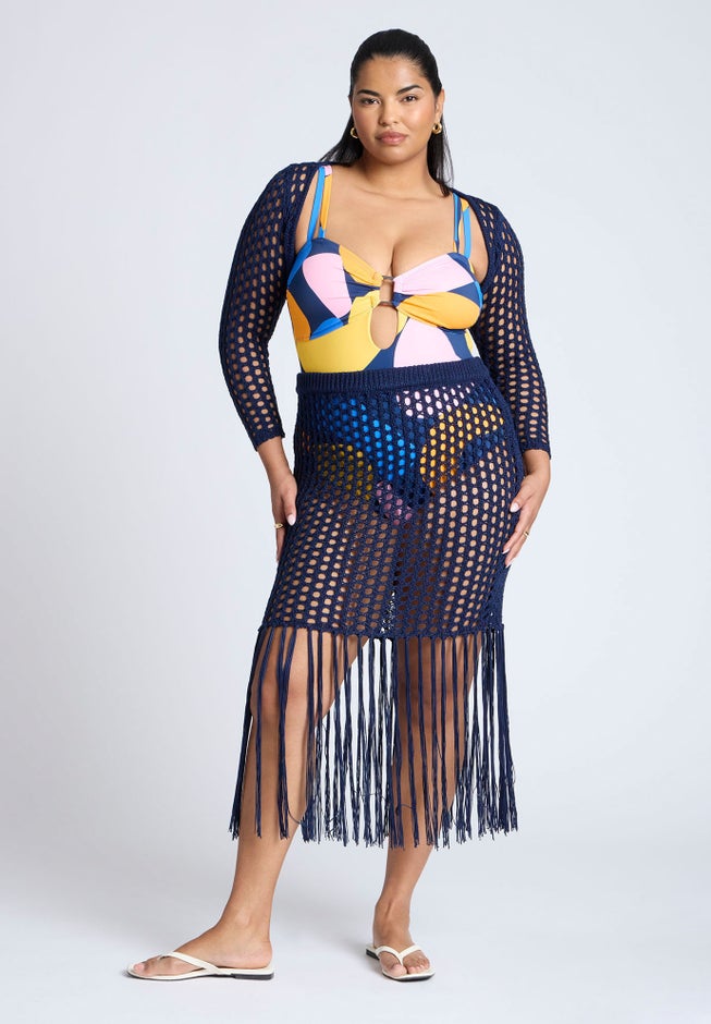 Crochet Skirt With Fringe image number 1