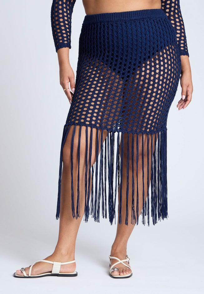 Crochet Skirt With Fringe image number 2