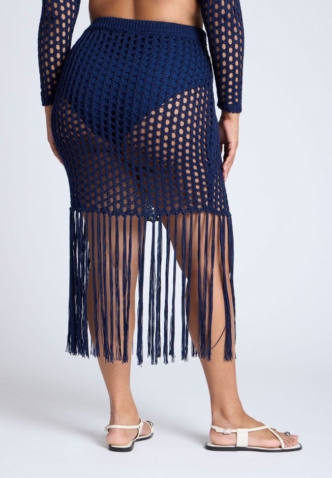 Crochet Skirt With Fringe image number 3