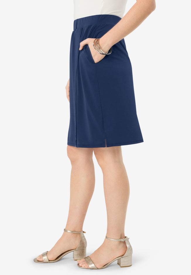 Ultrasmooth® Fabric A-Line Skort image number 4