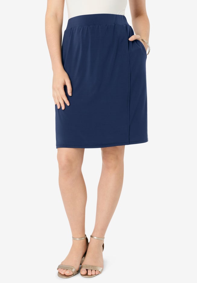 Ultrasmooth® Fabric A-Line Skort image number 2