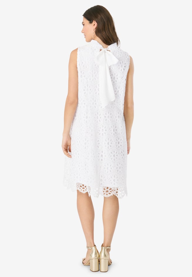 Halter Mockneck Lace Dress image number 1