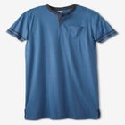 Short-Sleeve Jersey Henley Nightshirt image number 0