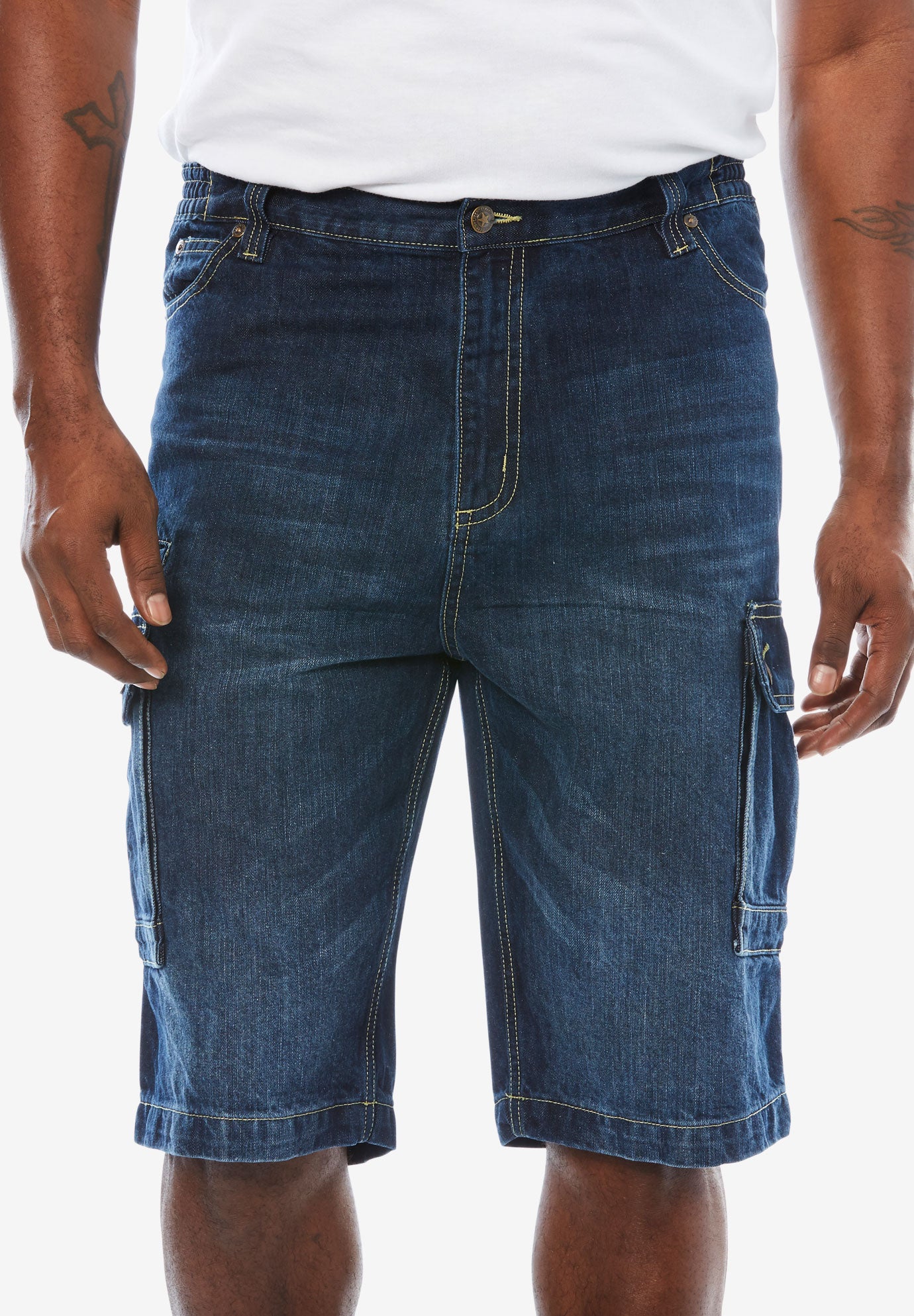 Denim Cargo Shorts image number 0