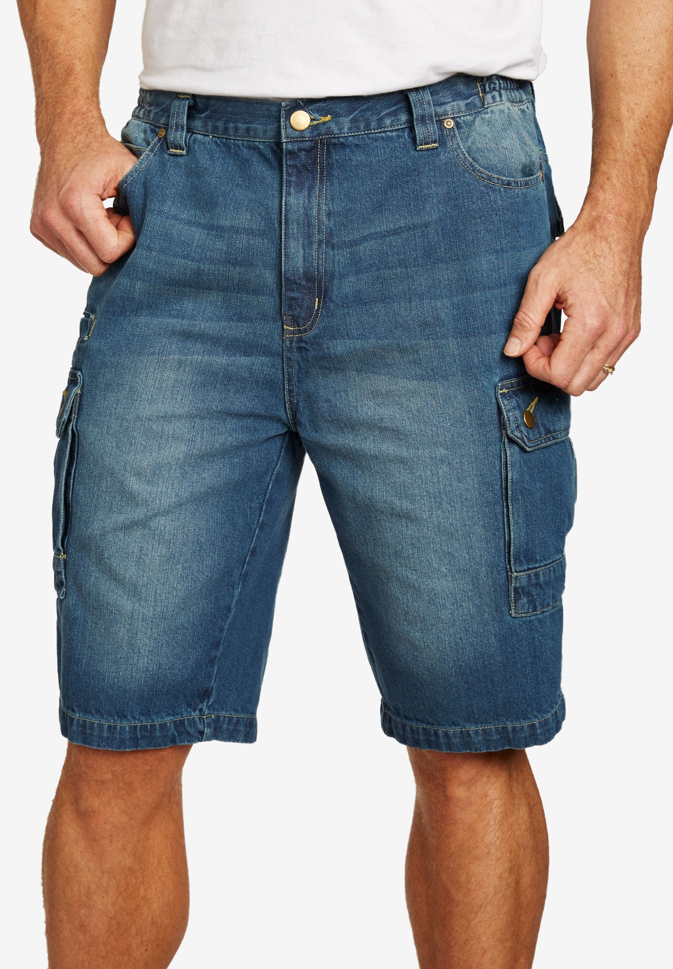 Denim Cargo Shorts image number 0