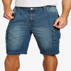 Denim Cargo Shorts image number null