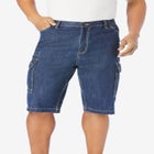 Denim Cargo Shorts image number null