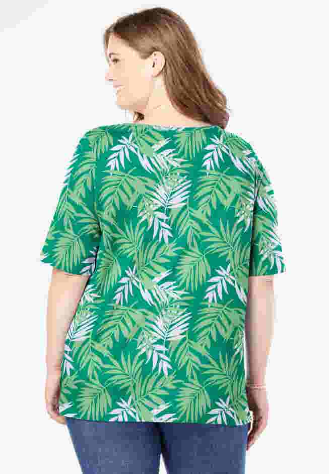 Printed Perfect Square-Neck Tee image number 1