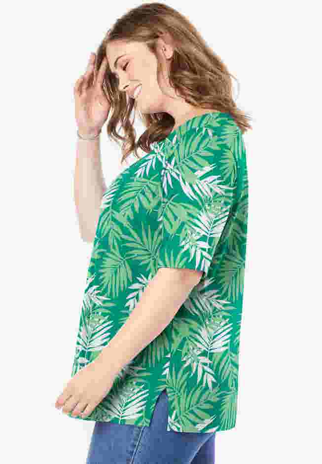 Printed Perfect Square-Neck Tee image number 2