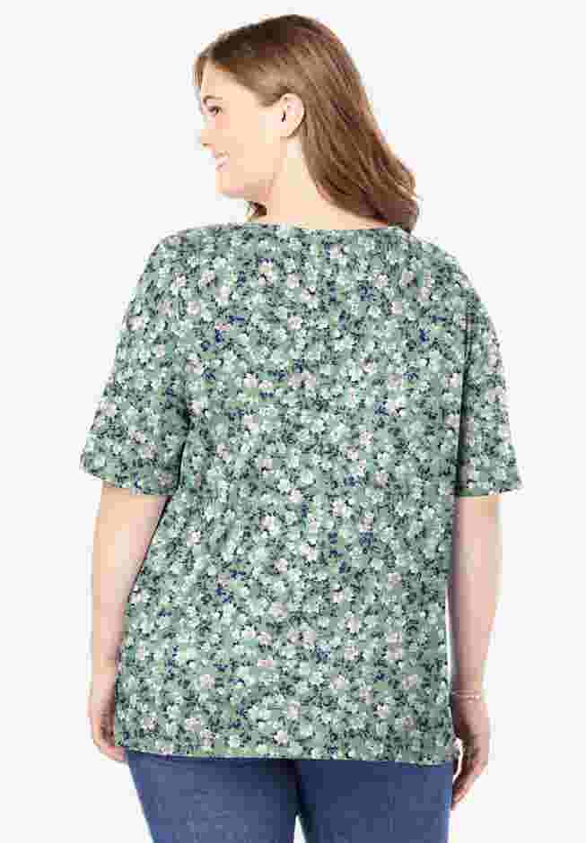 Printed Perfect Square-Neck Tee image number 1