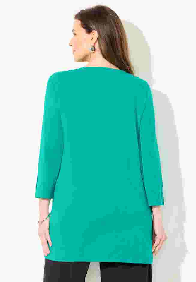Suprema® Studio Snap Accent Tunic image number 1