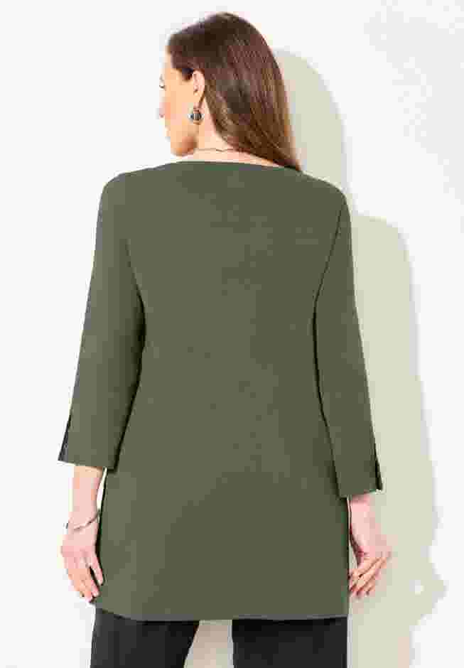 Suprema® Studio Snap Accent Tunic image number 1