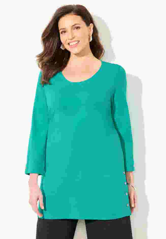 Suprema® Studio Snap Accent Tunic image number 0
