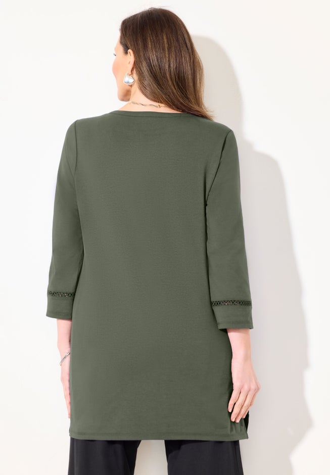 Suprema® Studio Lattice Trim Tunic image number 1