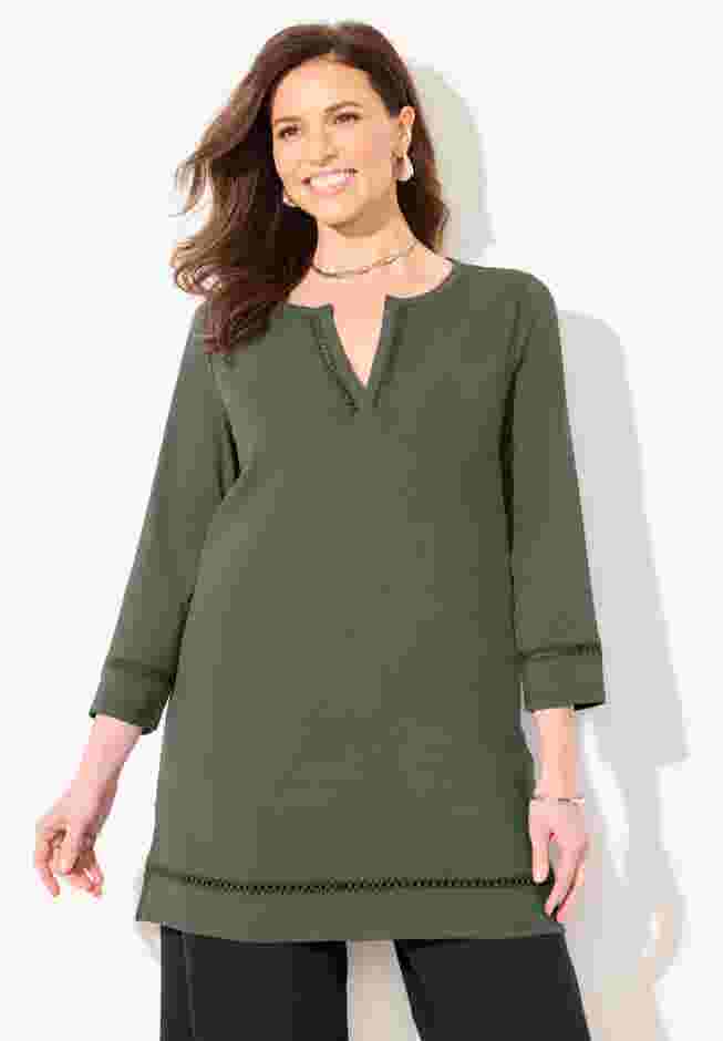 Suprema® Studio Lattice Trim Tunic image number 0