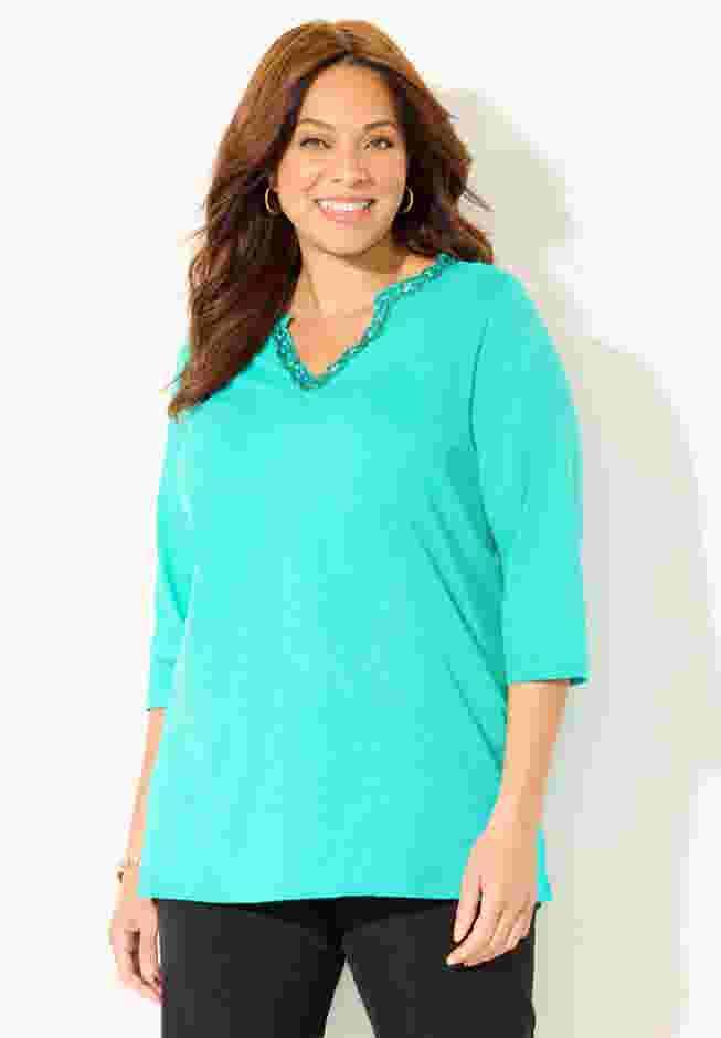 Beaded Embellished Tunic image number 0
