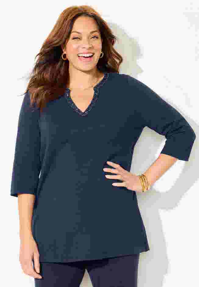 Beaded Embellished Tunic image number 0