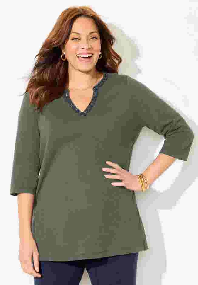 Beaded Embellished Tunic image number 0