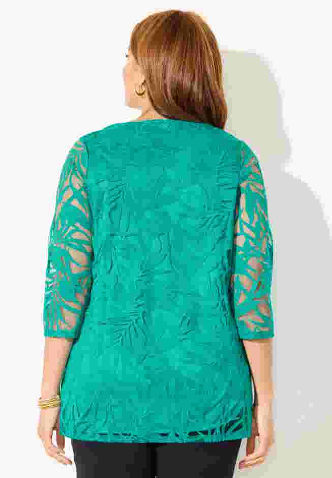 Jacquard Burnout Top image number 1