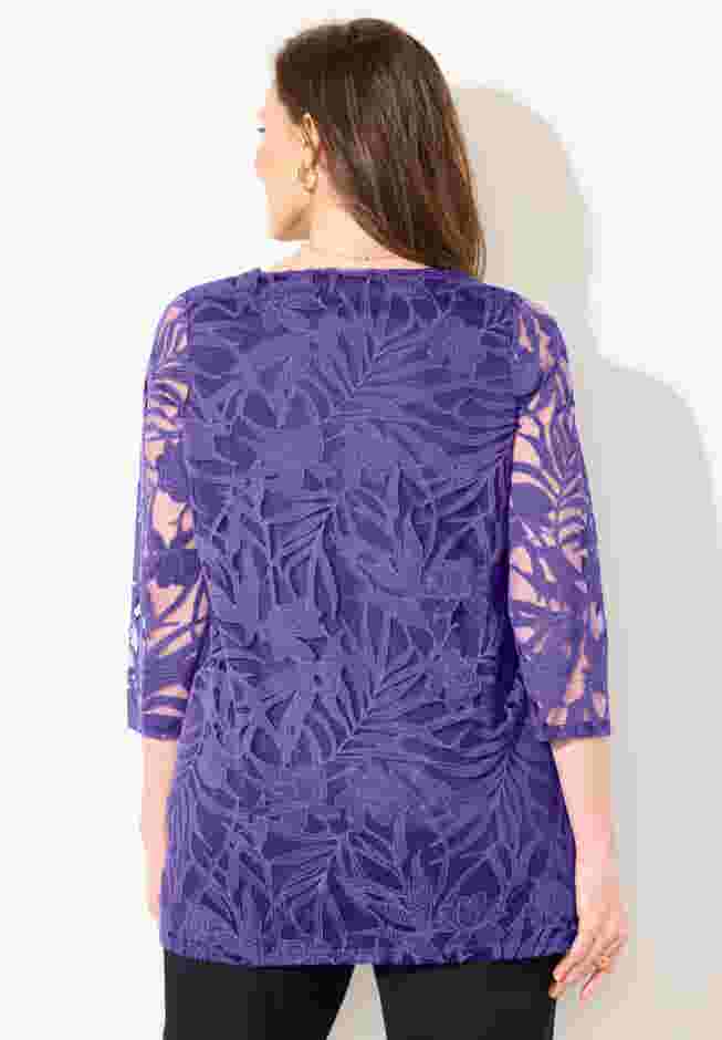 Jacquard Burnout Top image number 1